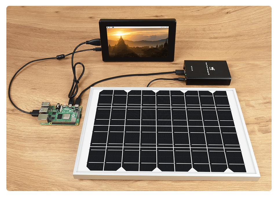 Solar Power Bank Module, 10000mAh LiPo Battery, Supports 6V24V Solar