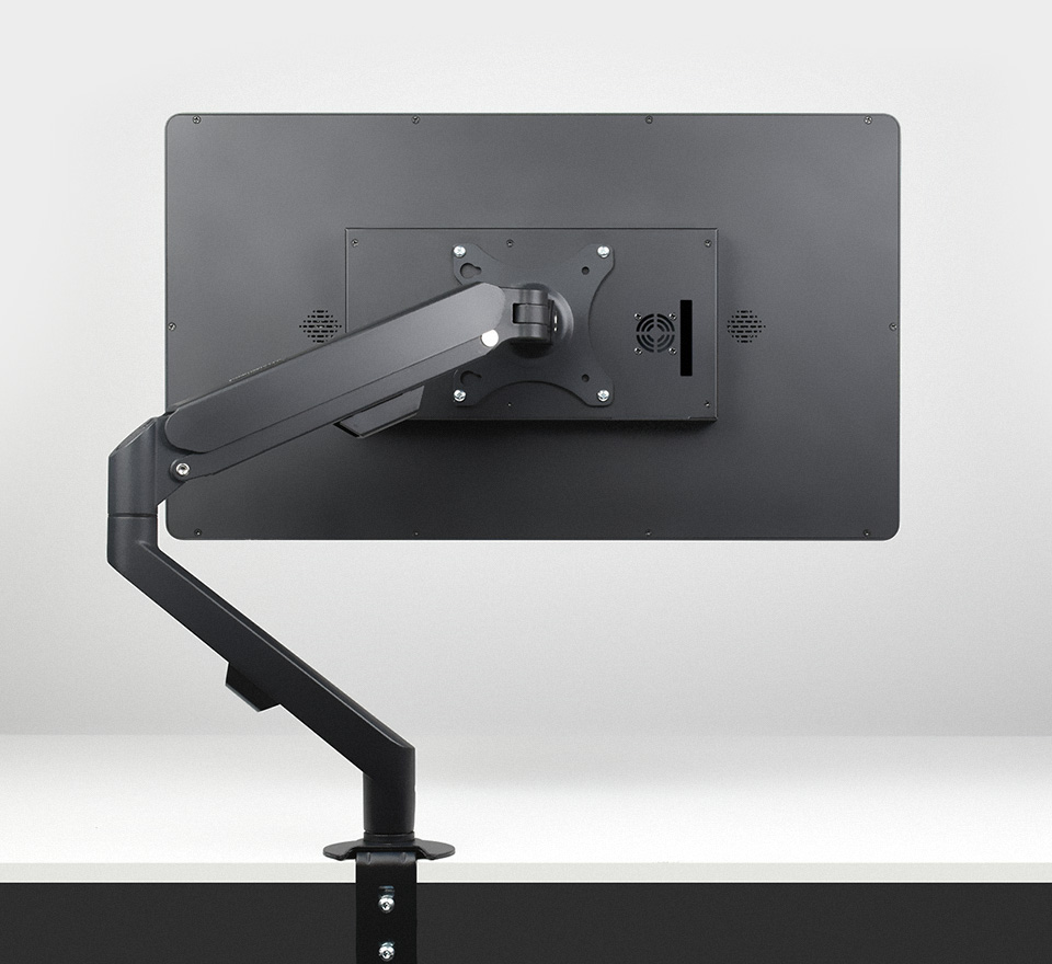 Gas Spring Monitor Arm for 17~30 inch display monitor, Free height