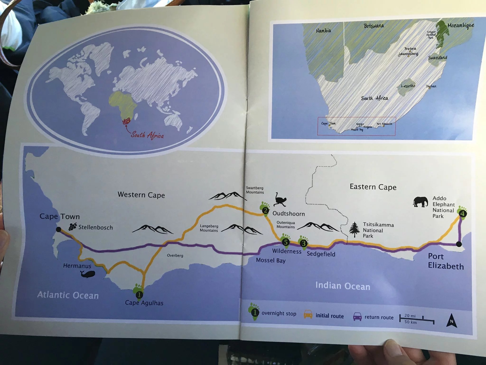 Backpackers South Africa Map Backpacking in South Africa Route wavesnbackpack