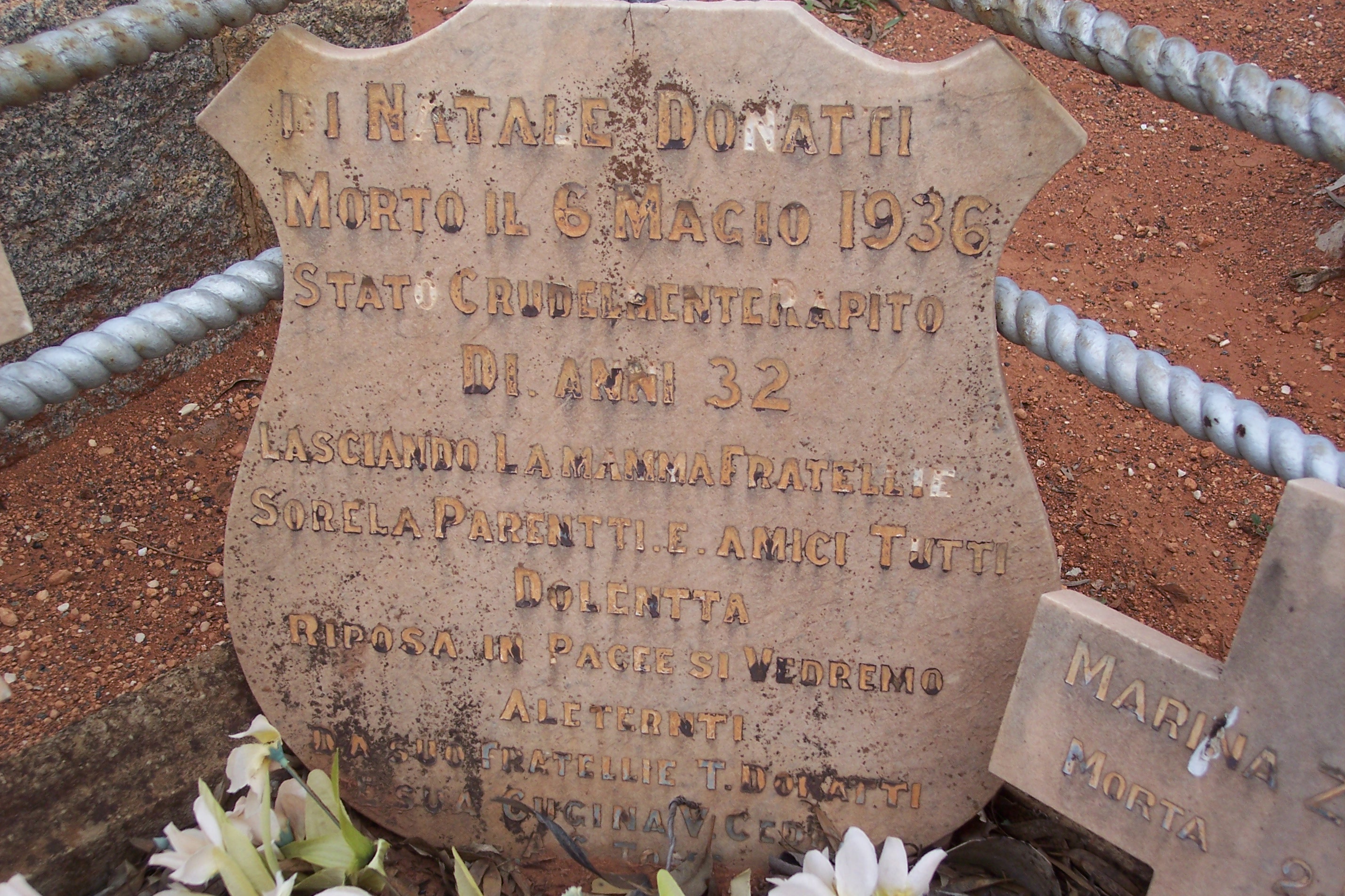 Natale DONATTI Western Australian Virtual Miners Memorial