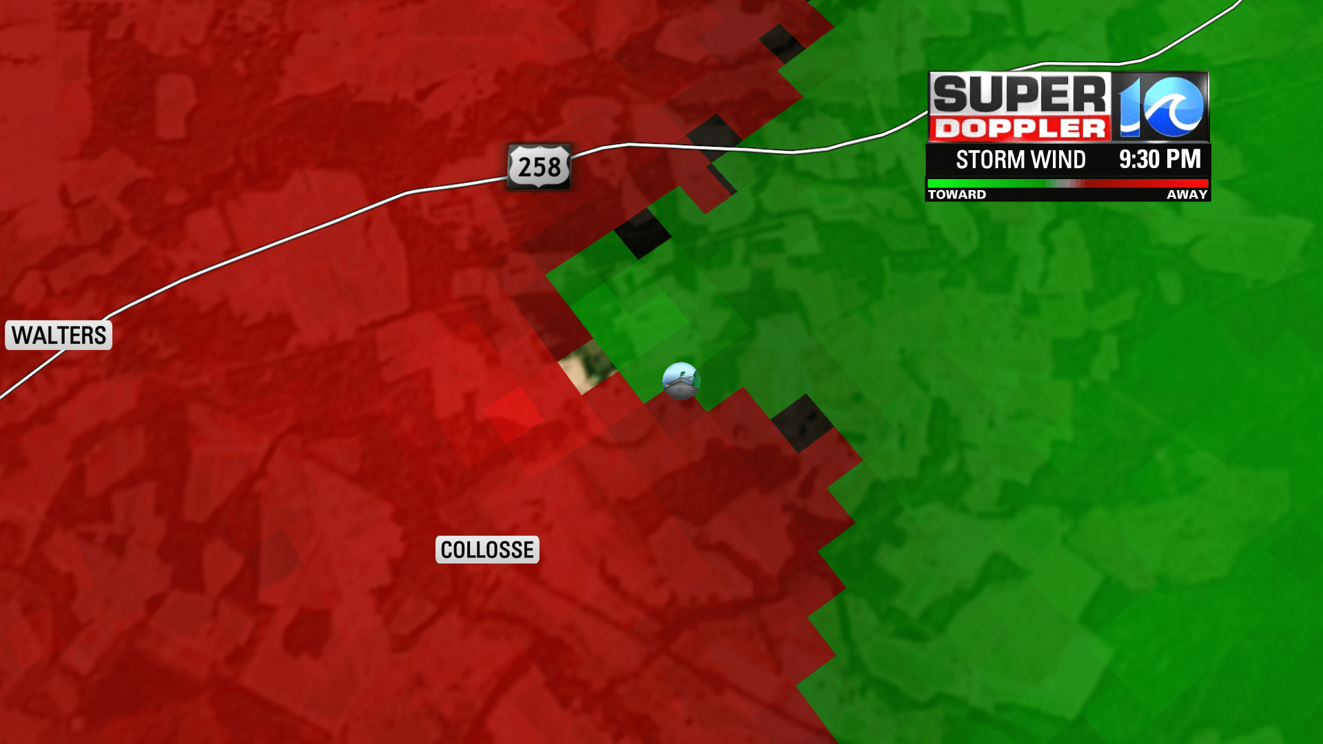 Possible Tornado south of Windsor