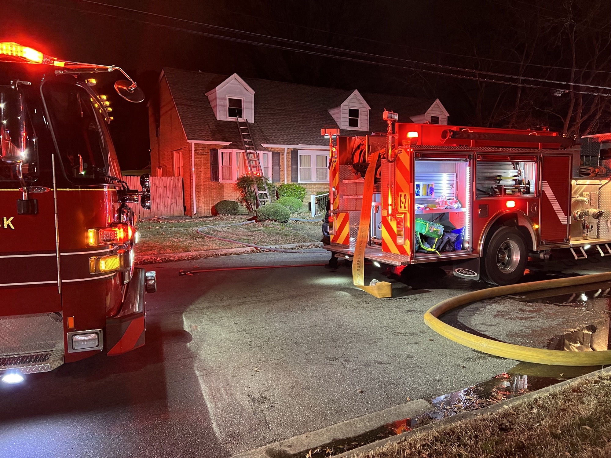1 taken to hospital after house fire on Jefferson St. in Portsmouth