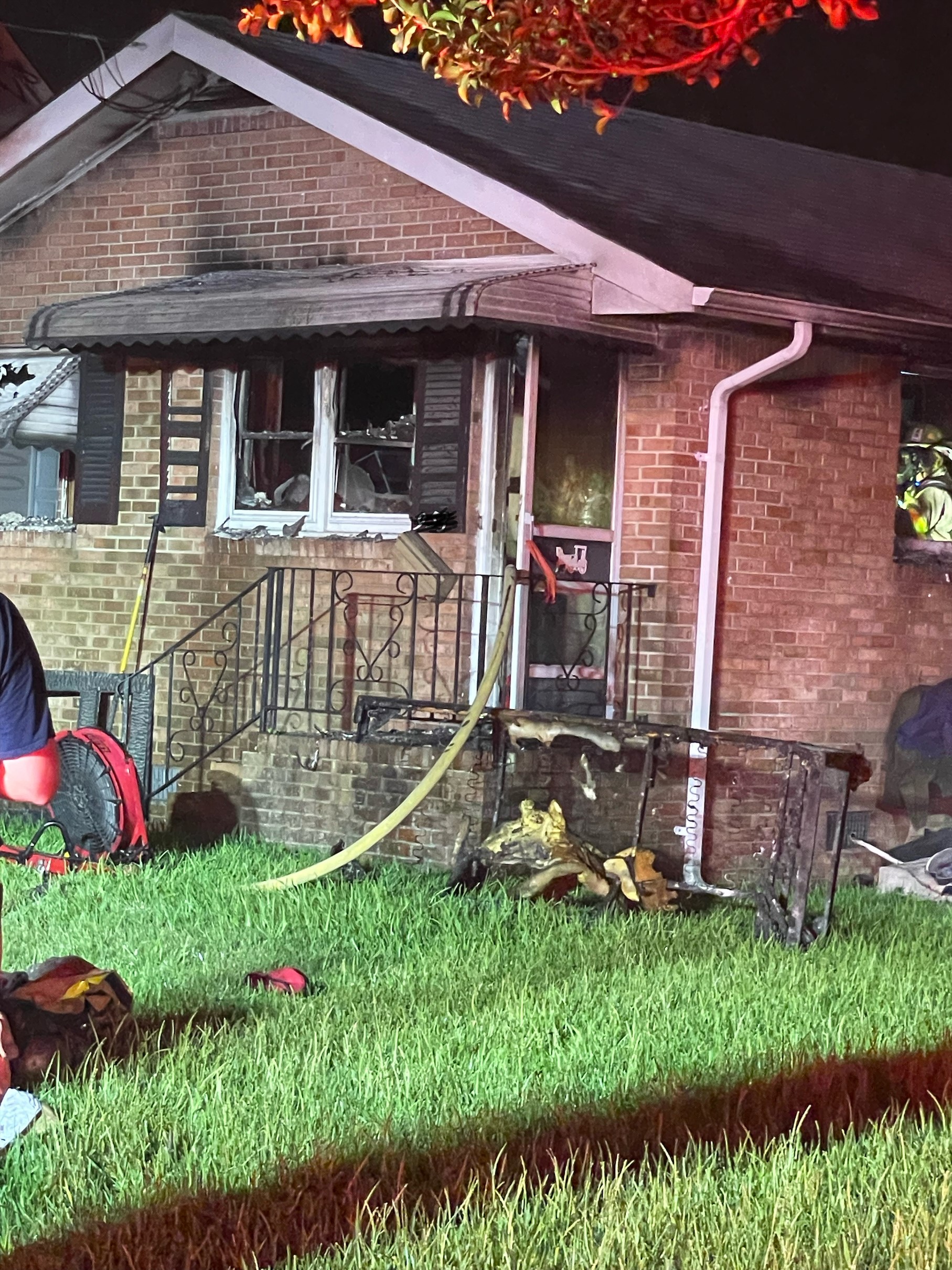 Adult, child injured following house fire on Marietta Ave in Norfolk