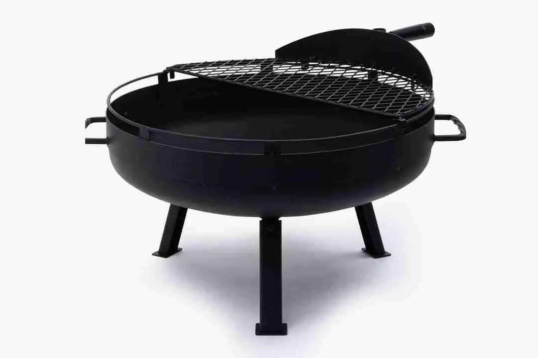 Cowboy Fire Pit & Grill Large Camping Fire Pit with Swinging Grill