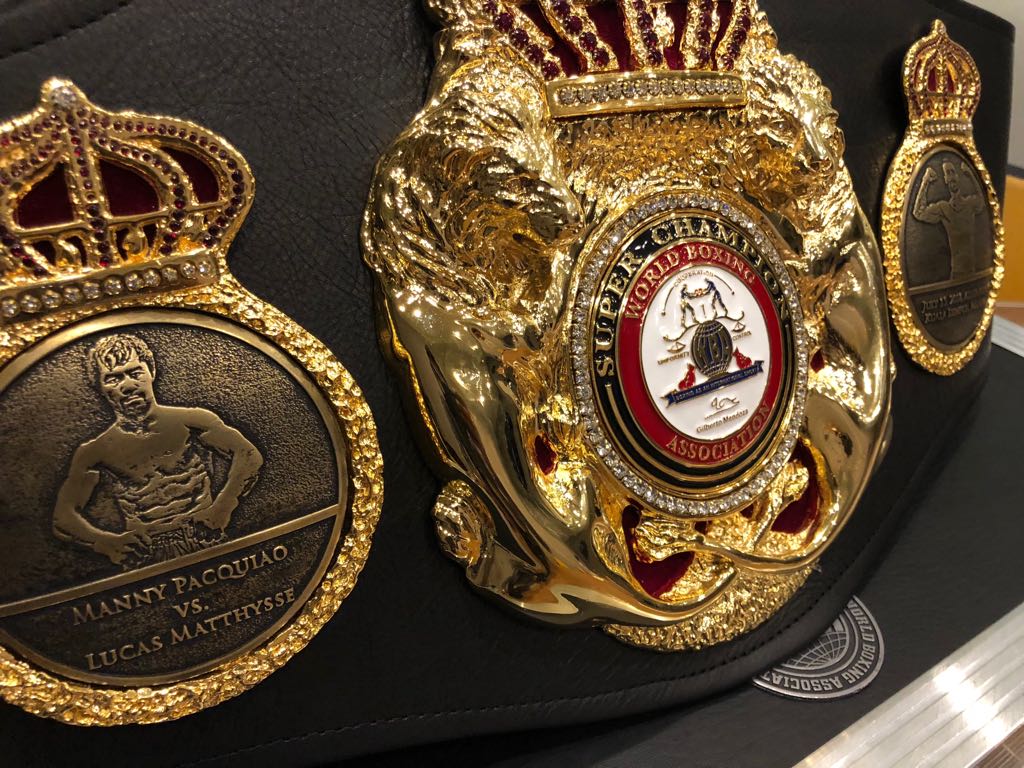 Paccquiao and Matthysse Special Super Belt Made World Boxing Association
