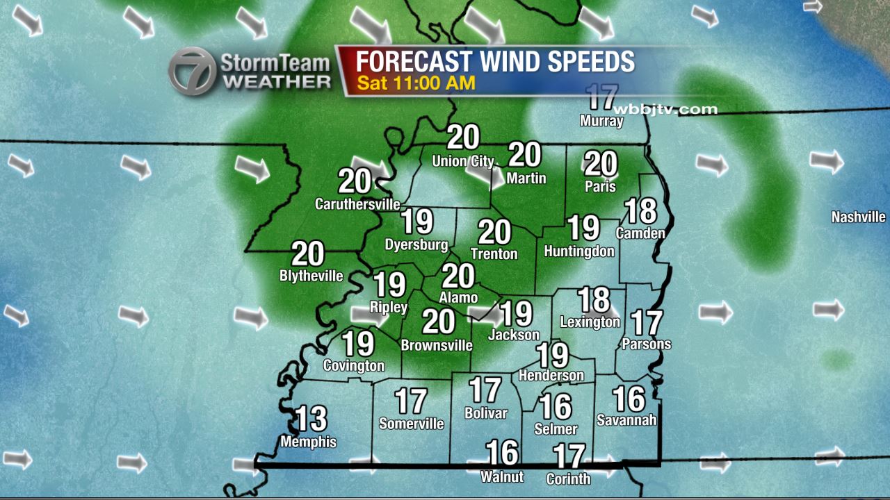 Windy Conditions Linger into the Evening WBBJ TV