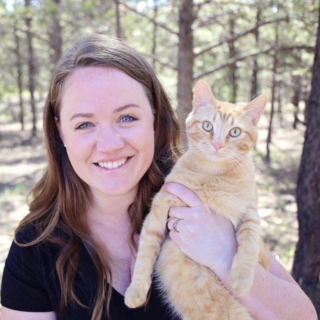 July Volunteer of the Month Kat! Wild Blue Cats