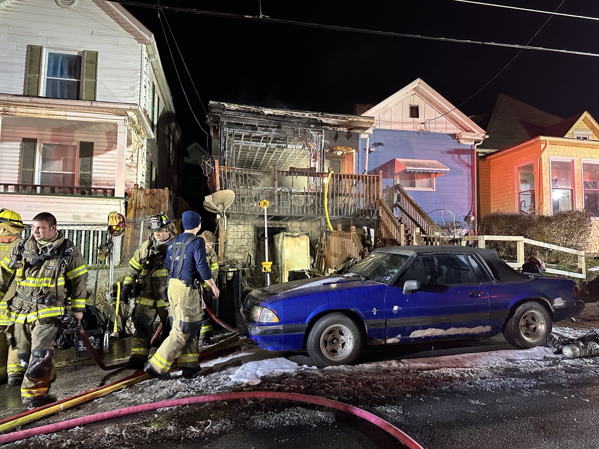 Fairmont home catches fire Tuesday night