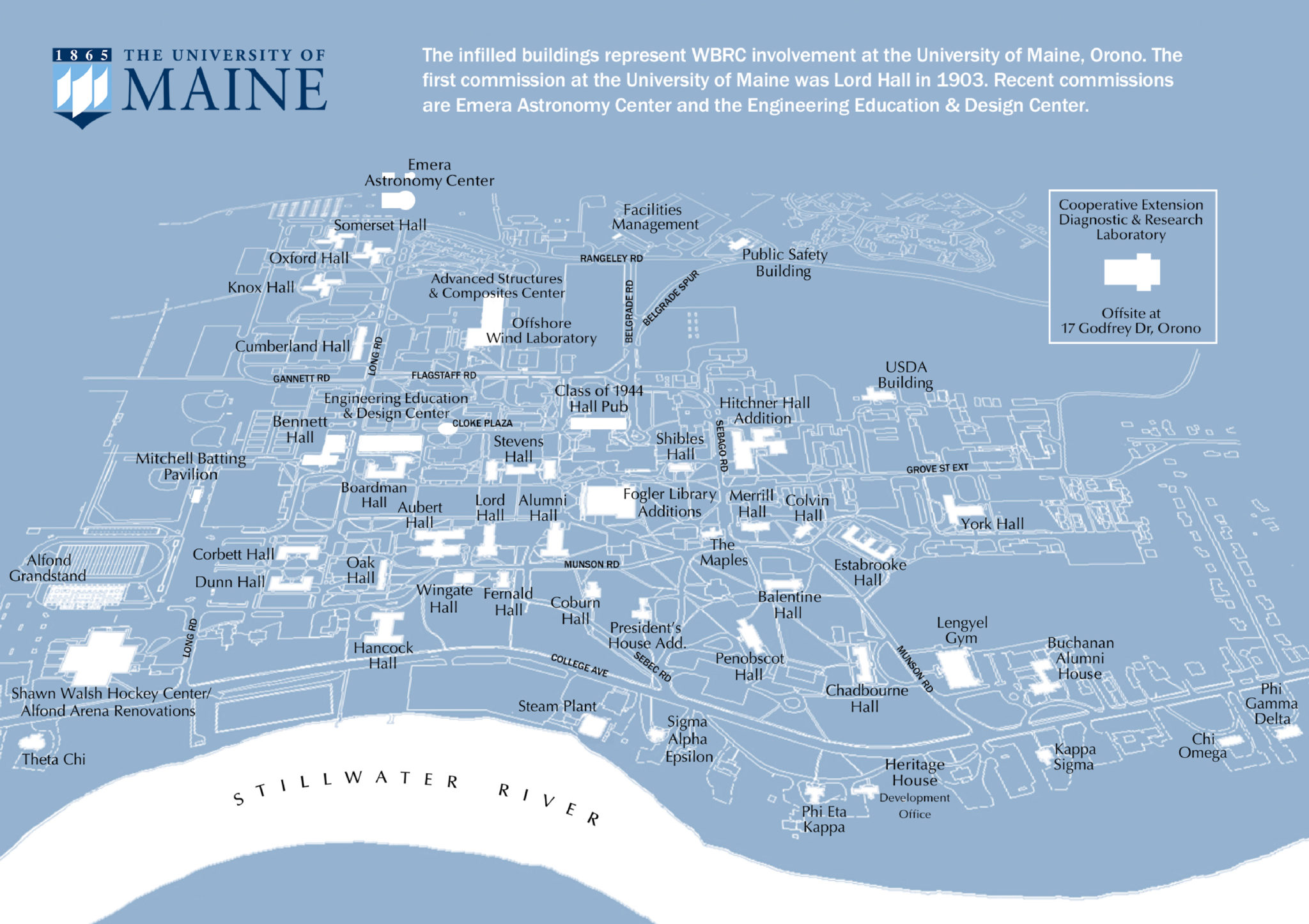 Coburn Hall Umaine Campus Map UMaine Ties People and Projects WBRC Inc.