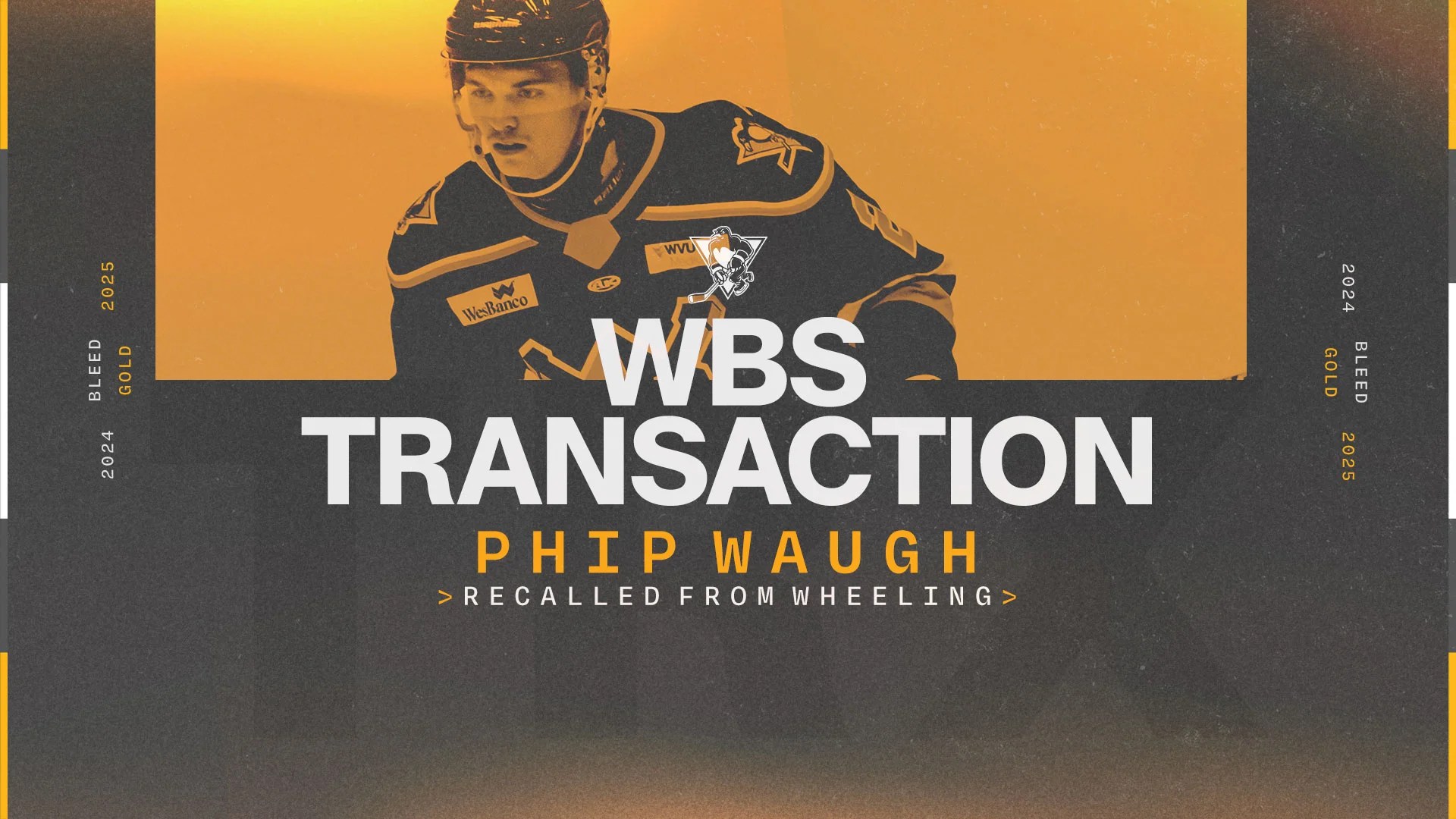 PENGUINS RECALL PHIP WAUGH FROM WHEELING WBS Penguins
