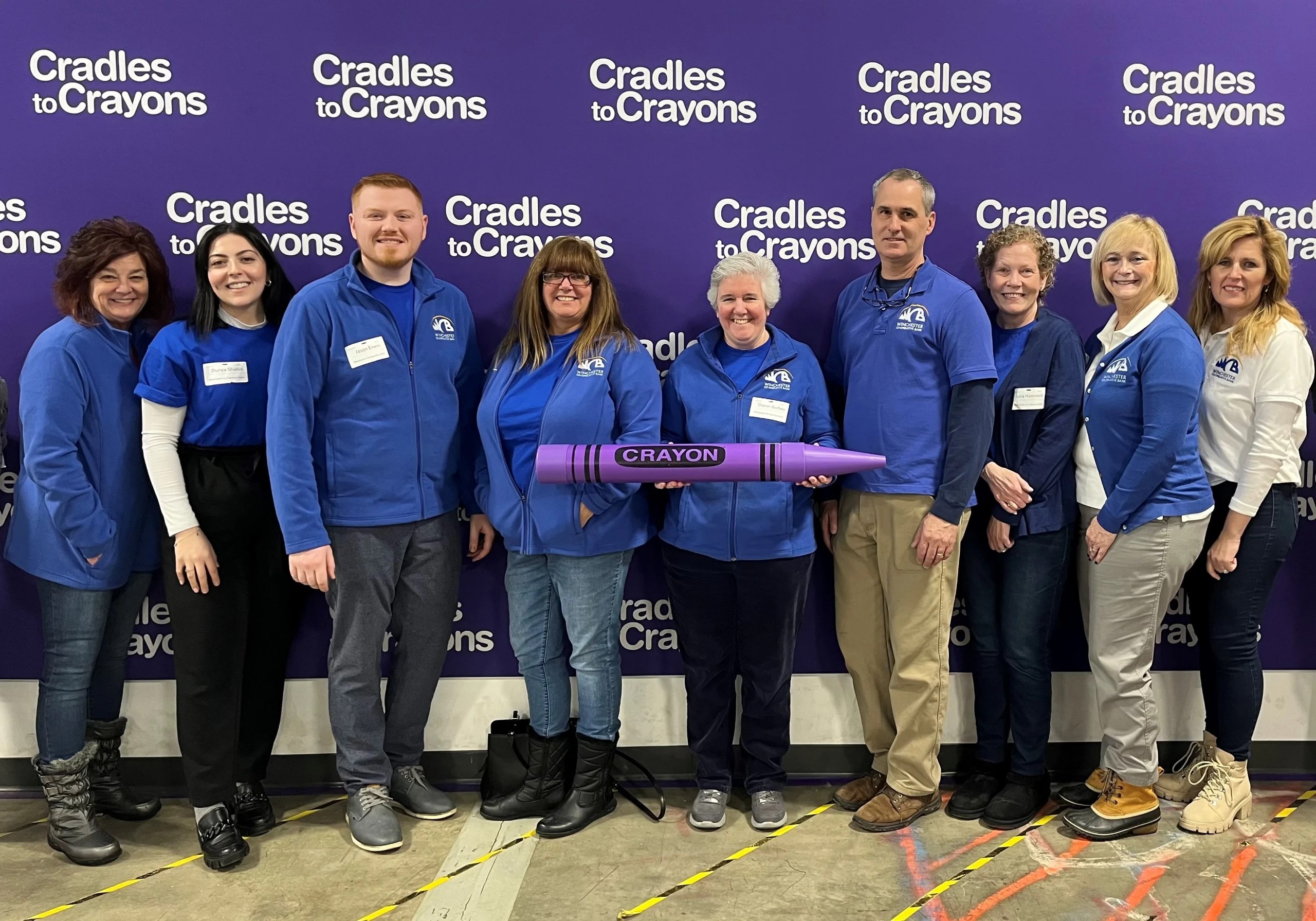 Volunteering at Cradles to Crayons Winchester Cooperative Bank