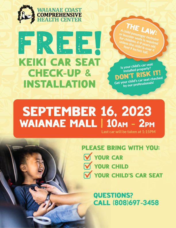 WCCHC Keiki Car Seat CheckUp & Installation