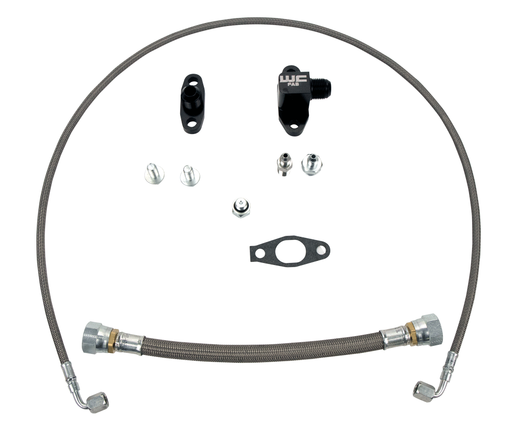 20012010 LB7/LLY/LBZ/LMM Duramax S300 Single Turbo Oil Line Kit