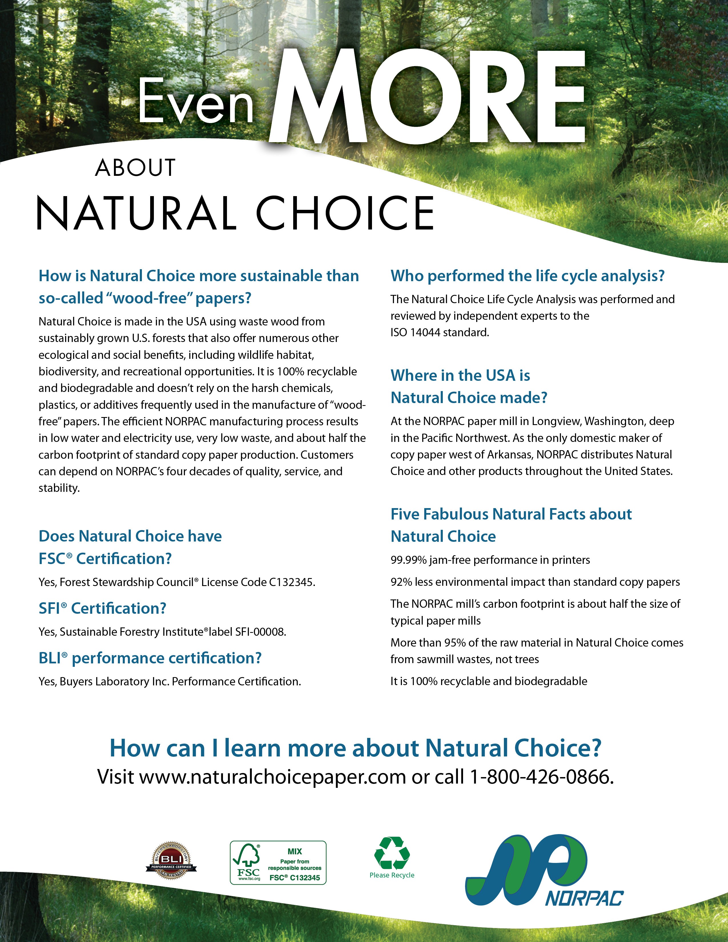 Product Spotlight Orca and Natural Choice Copy Paper Made in the