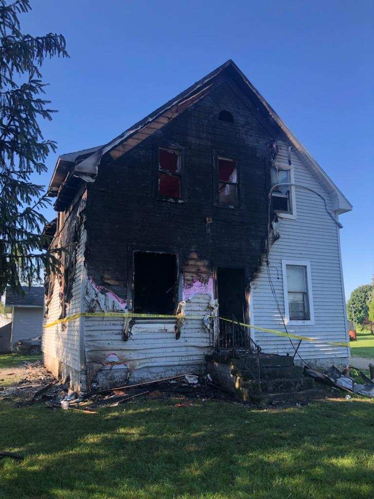 Thursday Night House Fire in Brussels WDOR