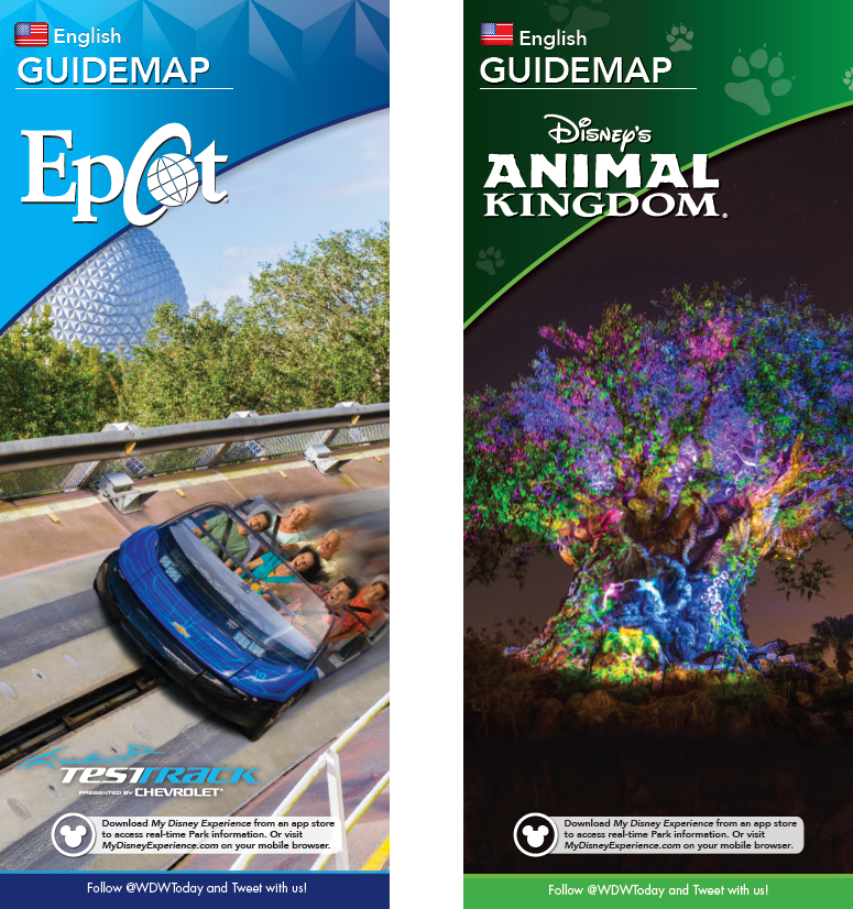 New park maps coming for Epcot and Disney's Animal Kingdom