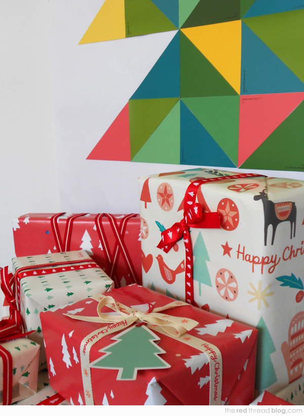Make a geometric paint chip Christmas tree We Are Scout