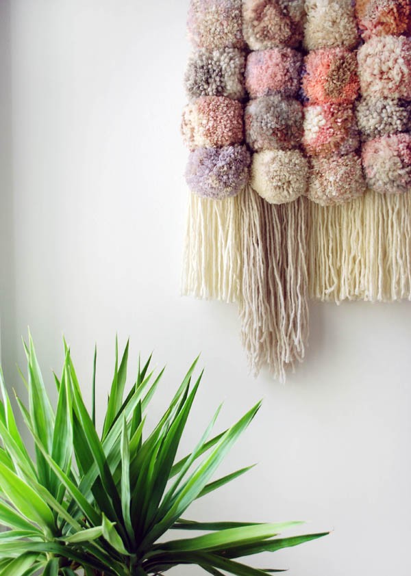 TUTORIAL Make a pom pom wall hanging We Are Scout
