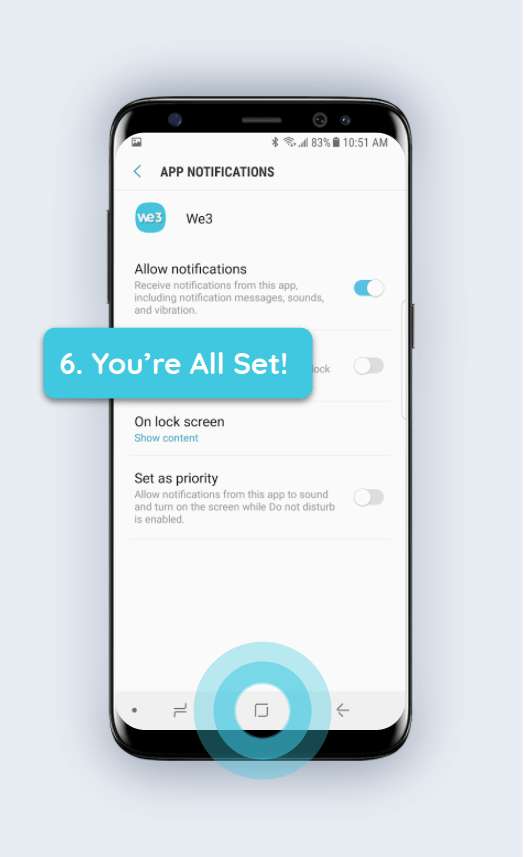 FAQ How to Enable Push Notifications on your Android Device We3