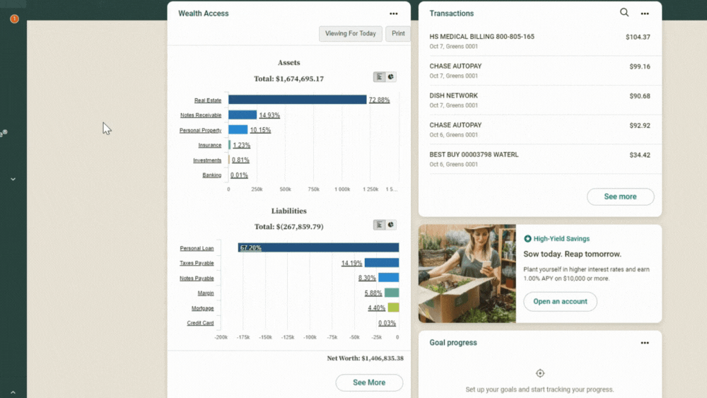 Wealth Access Digital Banking Experience Wealth Access