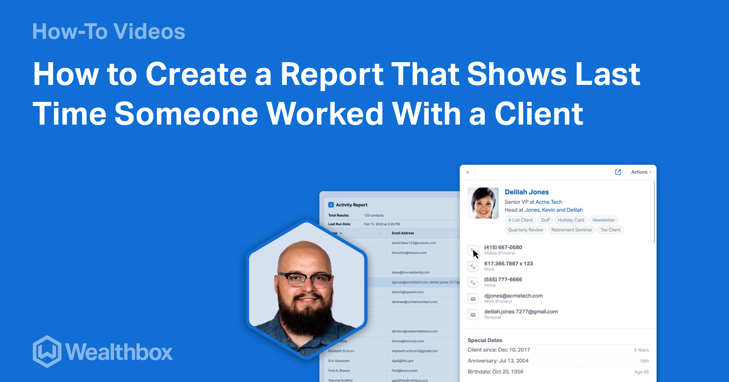 How to Create a Report That Shows Last Time Someone Worked with a