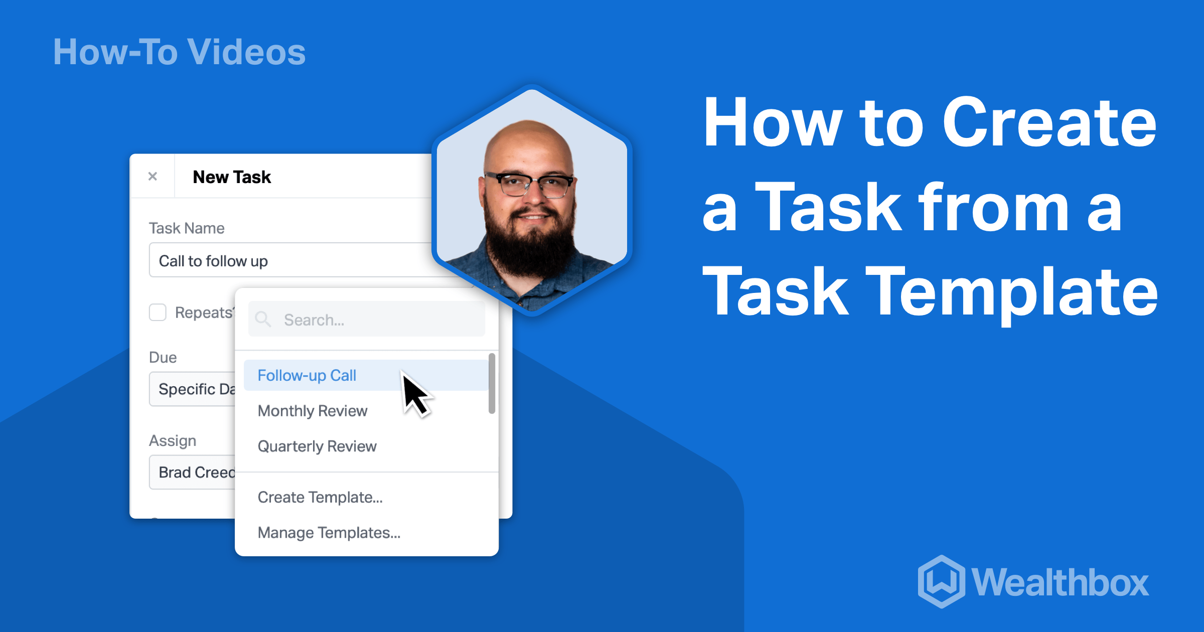 How to Create a Task from a Task Template Wealthbox CRM