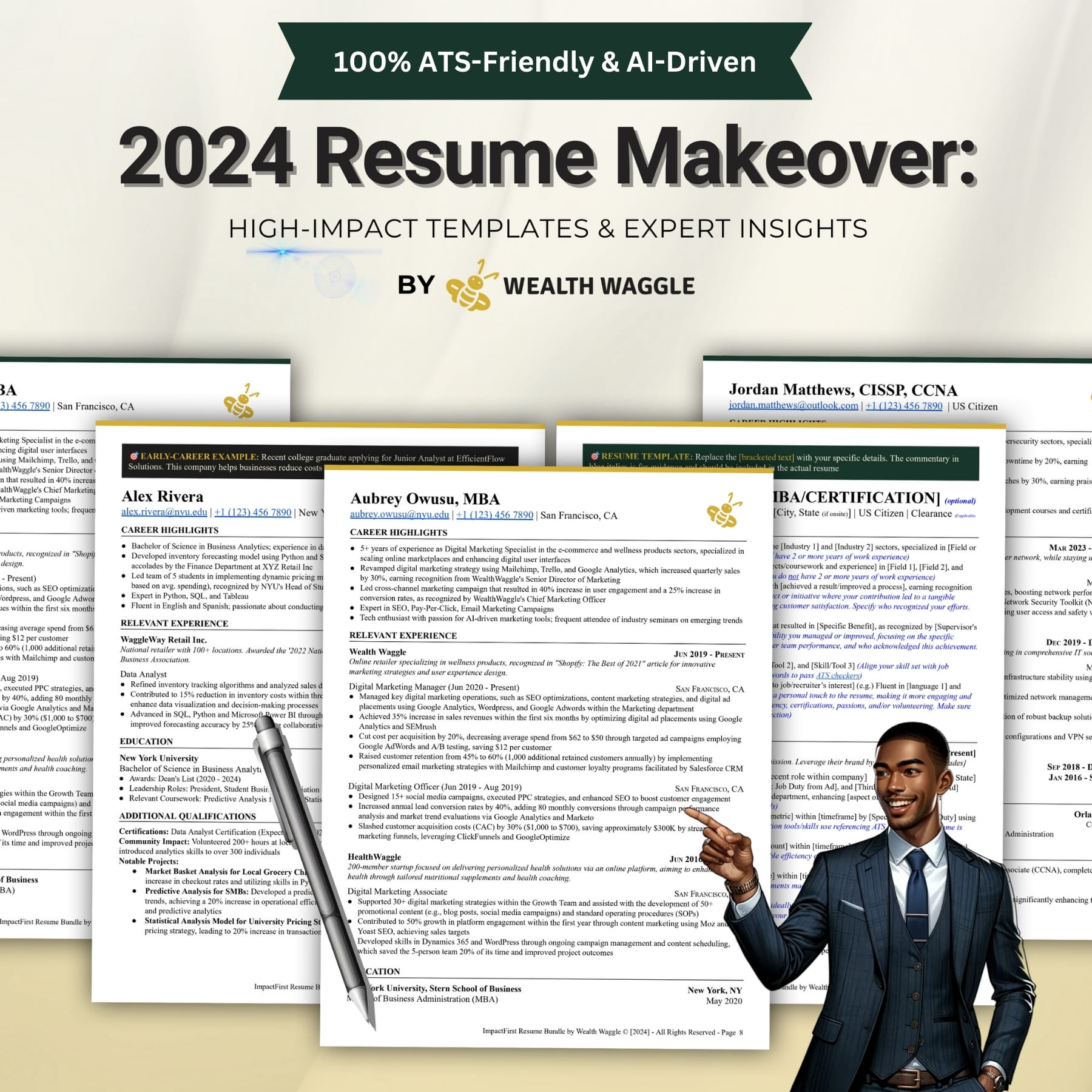 2024 ATS Resume Templates AIPowered, JobWinning Designs