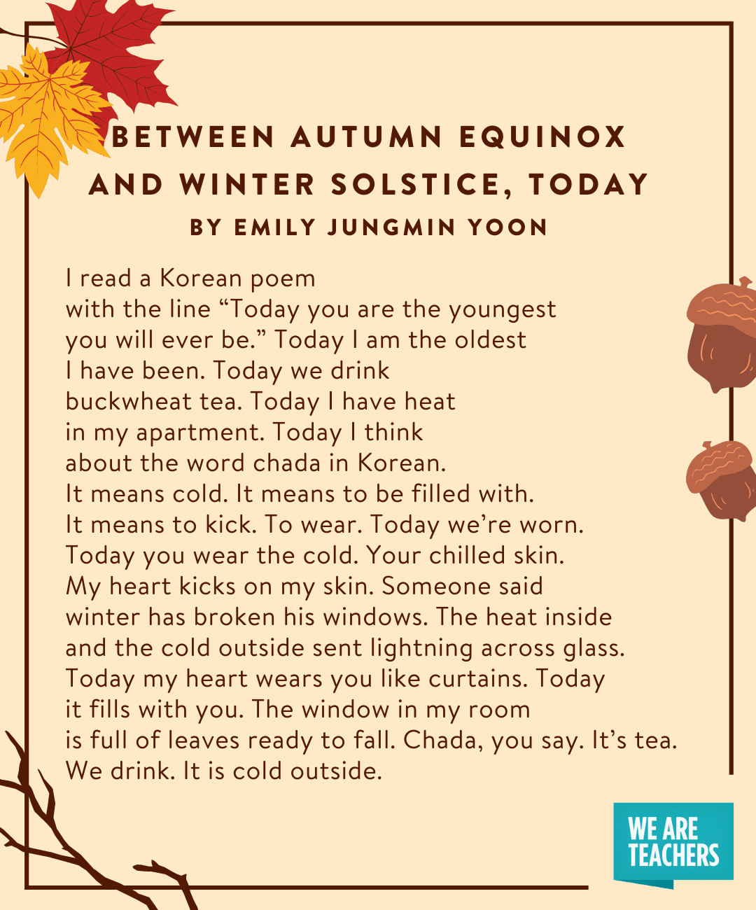 33 Cozy Fall Poems for Students of All Ages We Are Teachers
