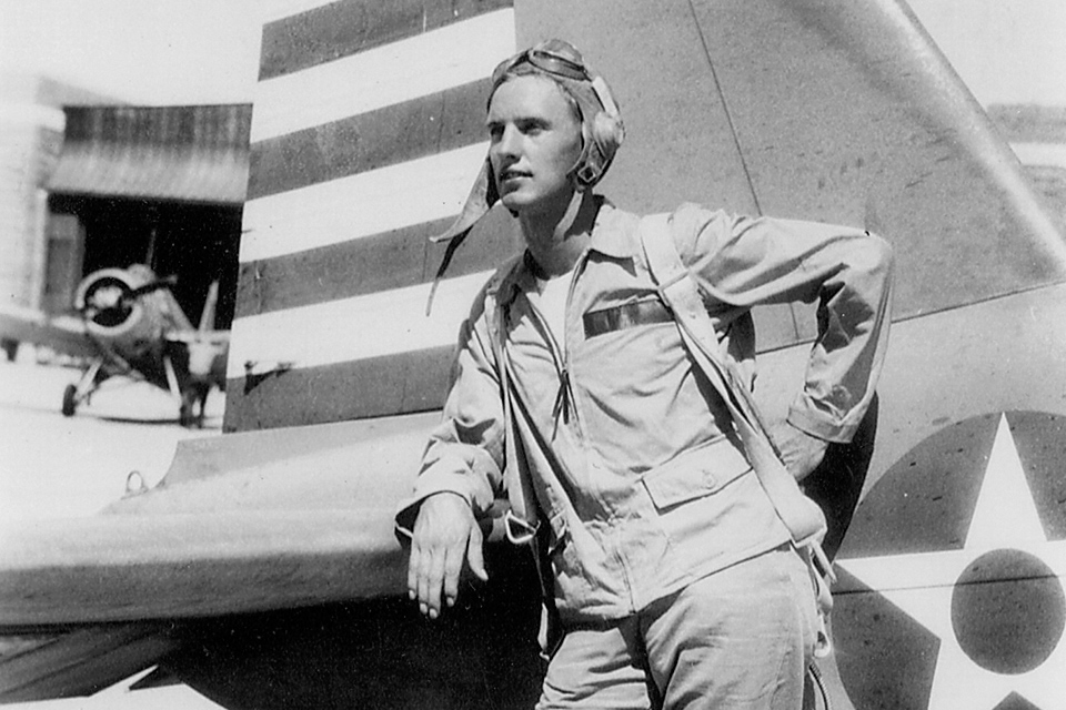 This Navy ace shot down German and Japanese planes in WWII