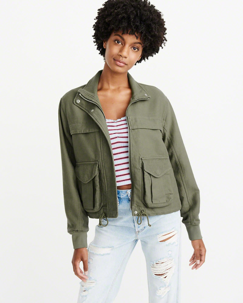 abercrombie and fitch bomber jacket