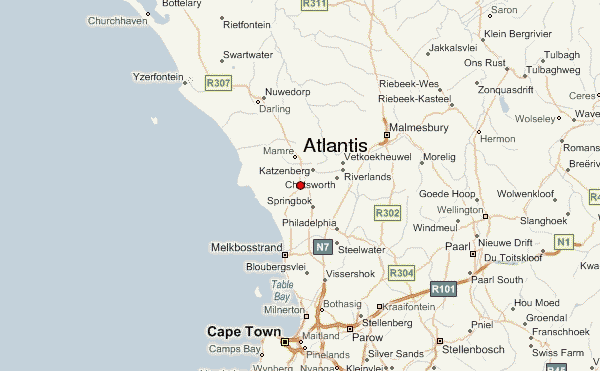Atlantis Cape Town Map Atlantis Weather Forecast