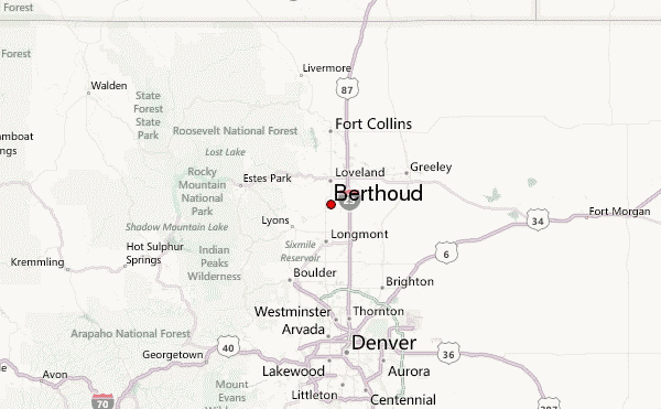 Map Of Berthoud Colorado Berthoud Weather Forecast