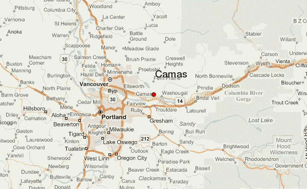 Map Of Camas Washington Zip Code Map