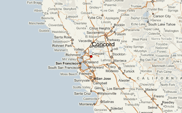 Concord California Map