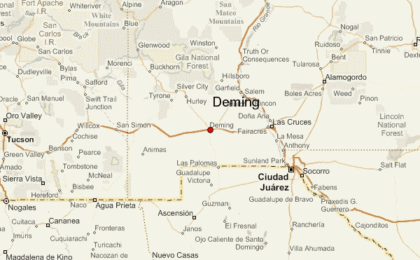 Map Of Deming Nm Deming Location Guide