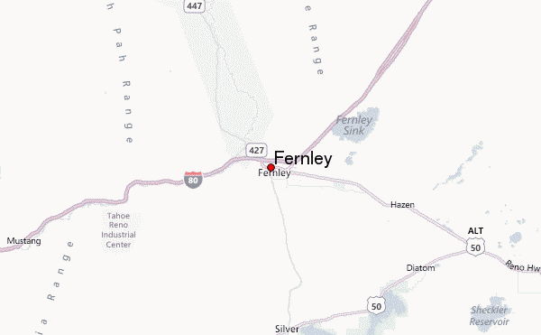 Map Of Fernley Nevada Fernley Location Guide