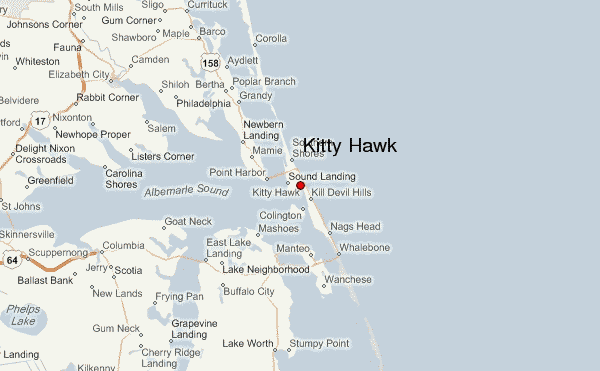 Kitty Hawk North Carolina Map Kitty Hawk Weather Forecast