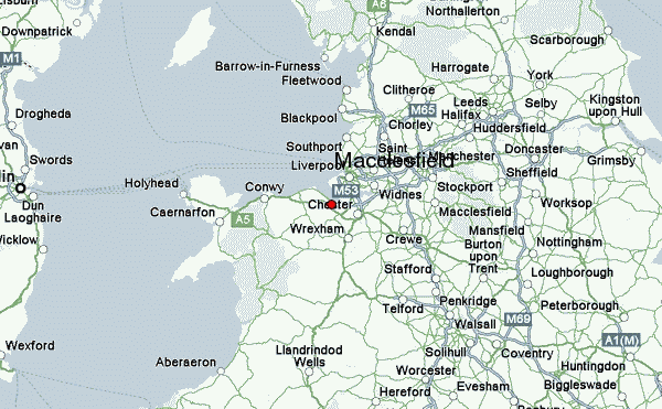 Map Of Macclesfield And Surrounding Area Macclesfield Weather Forecast