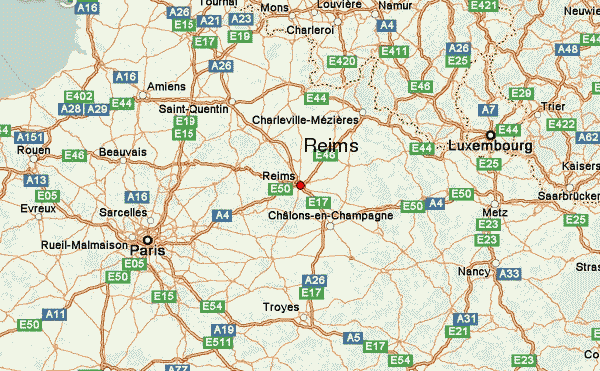 Map Of Reims France Guide Urbain de Reims