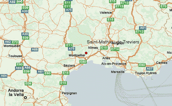 Prévisions météo pour SaintMathieudeTreviers