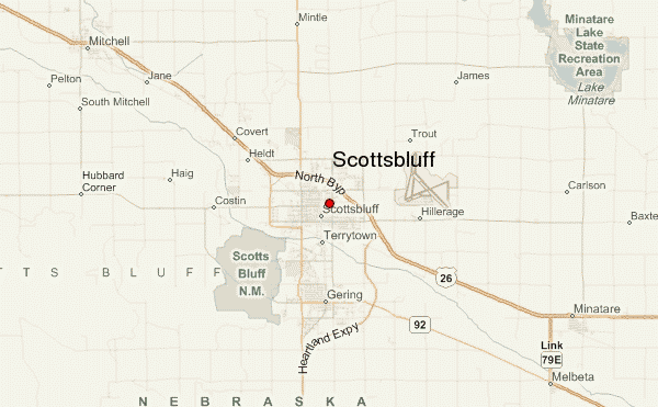 Map Of Scottsbluff Nebraska Scottsbluff Weather Forecast