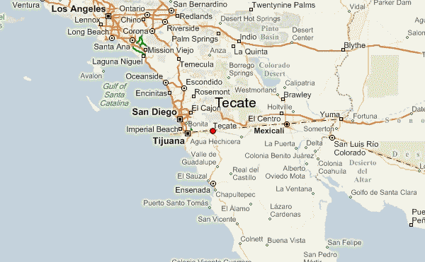 Tecate Baja California Map Tecate Weather Forecast