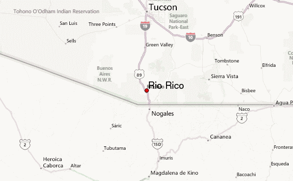 Rio Rico Az Map Rio Rico Weather Forecast