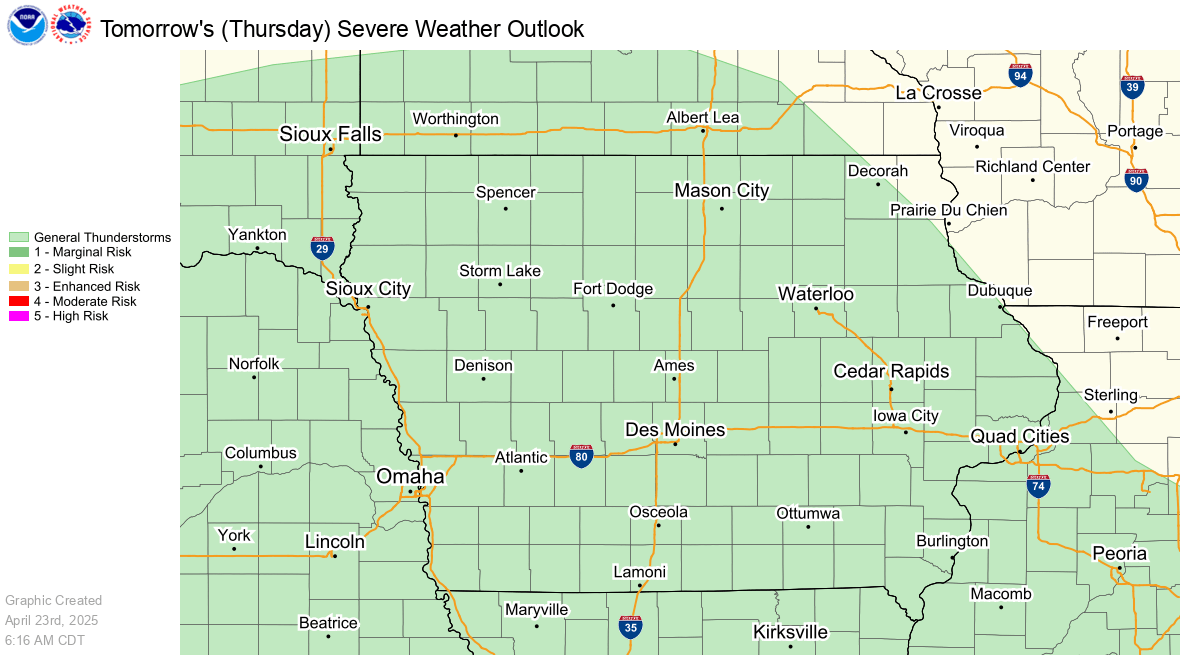 Iowa Statewide Weather Graphics