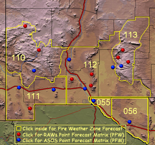 El Pasos Fire Weather Page