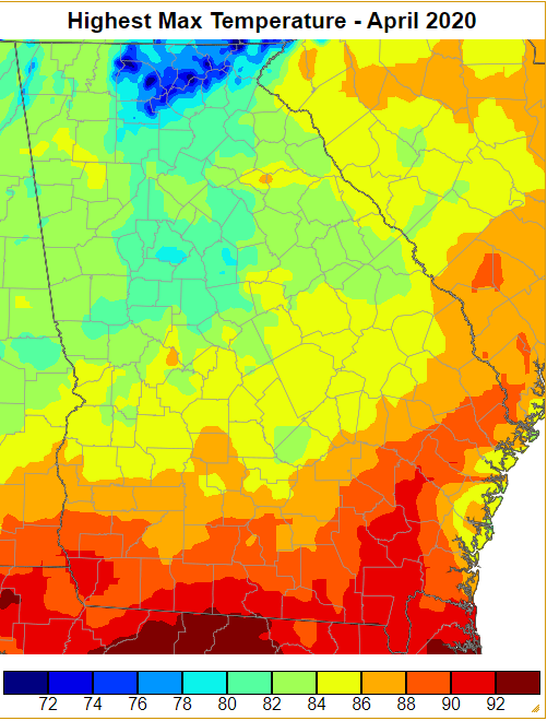 April 2020 Climate Summary