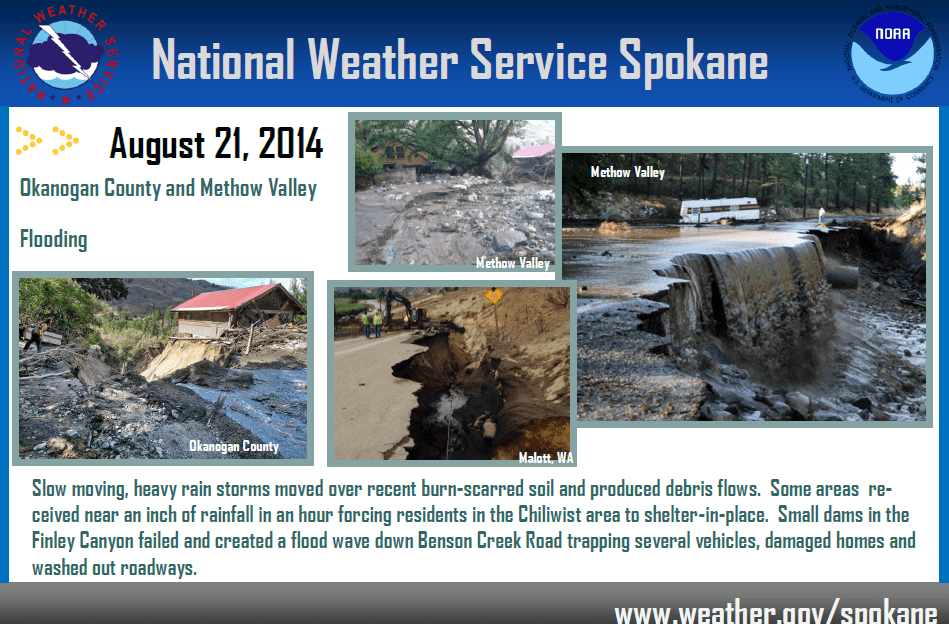 Okanogan County and Methow Valley Flooding August 21, 2014