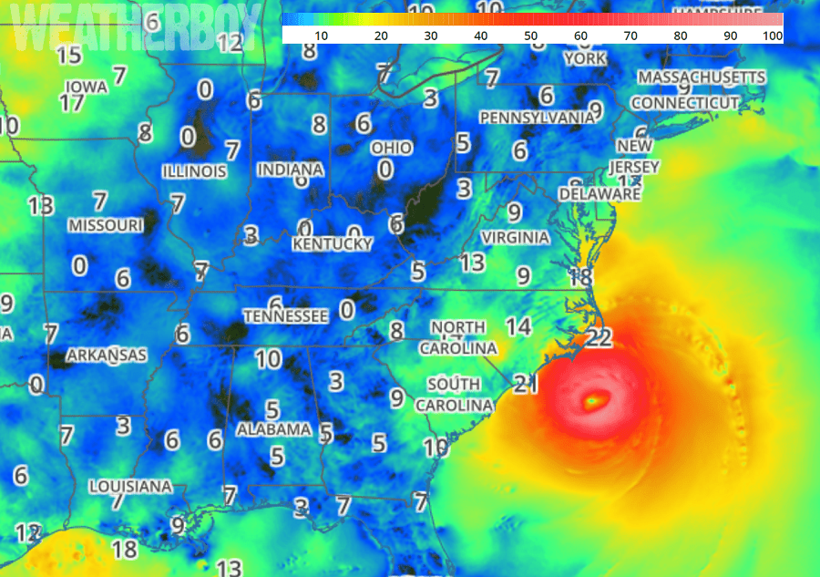 Onslaught of Florence Begins