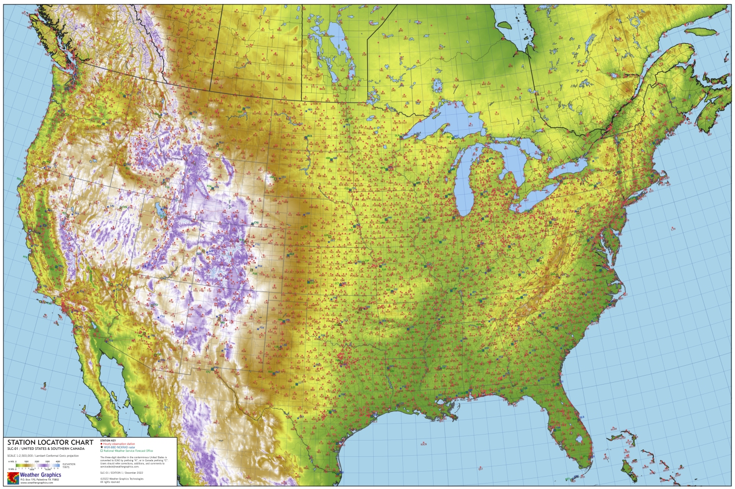 Station Locator Chart Weather Graphics