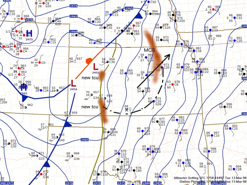 The March 13, 1990 Central U.S. Tornado Outbreak and the Hesston
